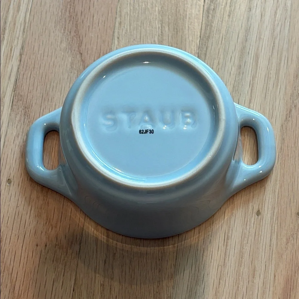 NIB Staub Light Blue Mini Cocotte